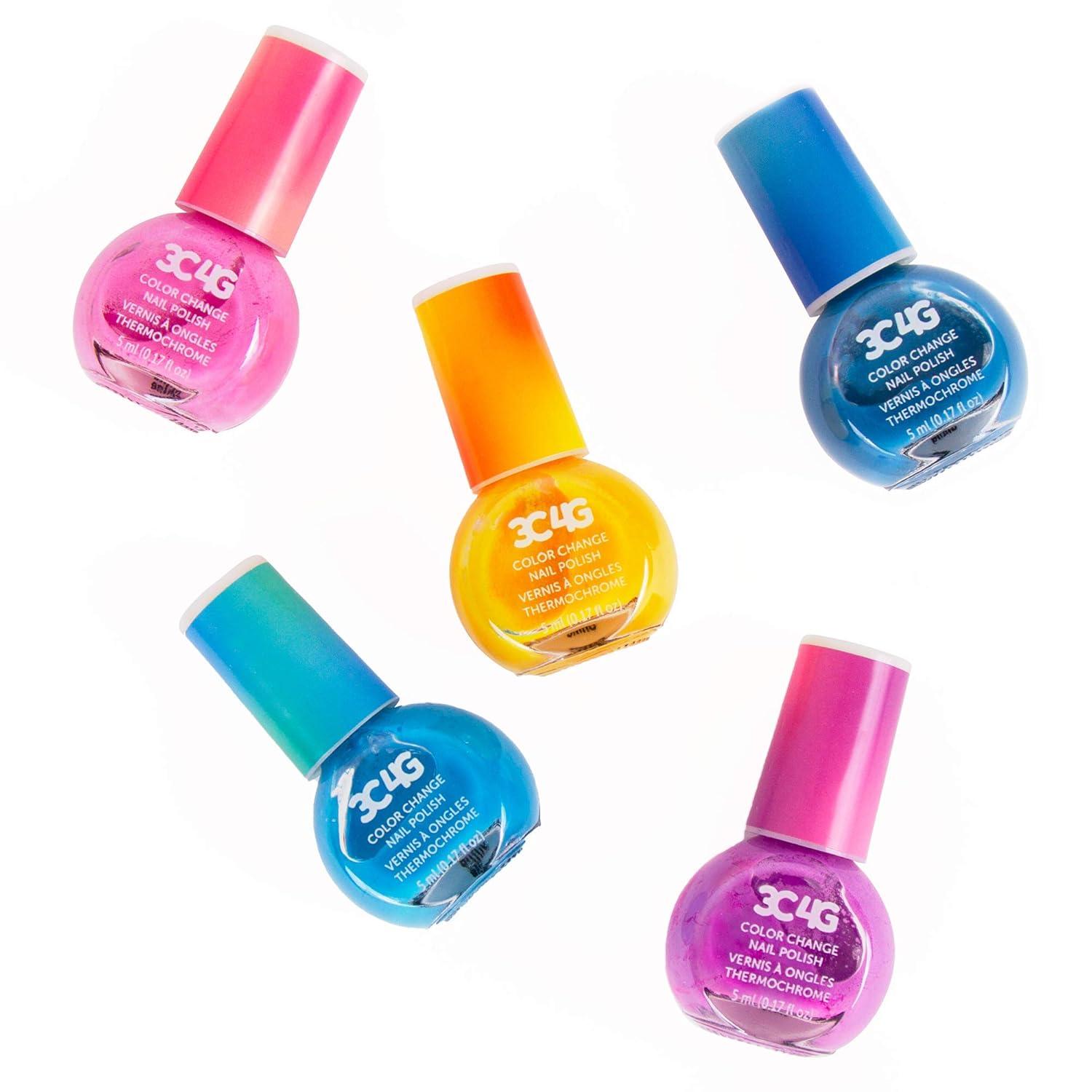 image:image3C4G Color Changing Nail Polish Set for Girls amp Teens  5 Magical NonToxic Colors That Transform Safe amp Fun Nail Polish Kit for Ages 8 Perfect for Parties Gifts amp DIY Manicures Make It Real017 Fl Oz Pack of 5