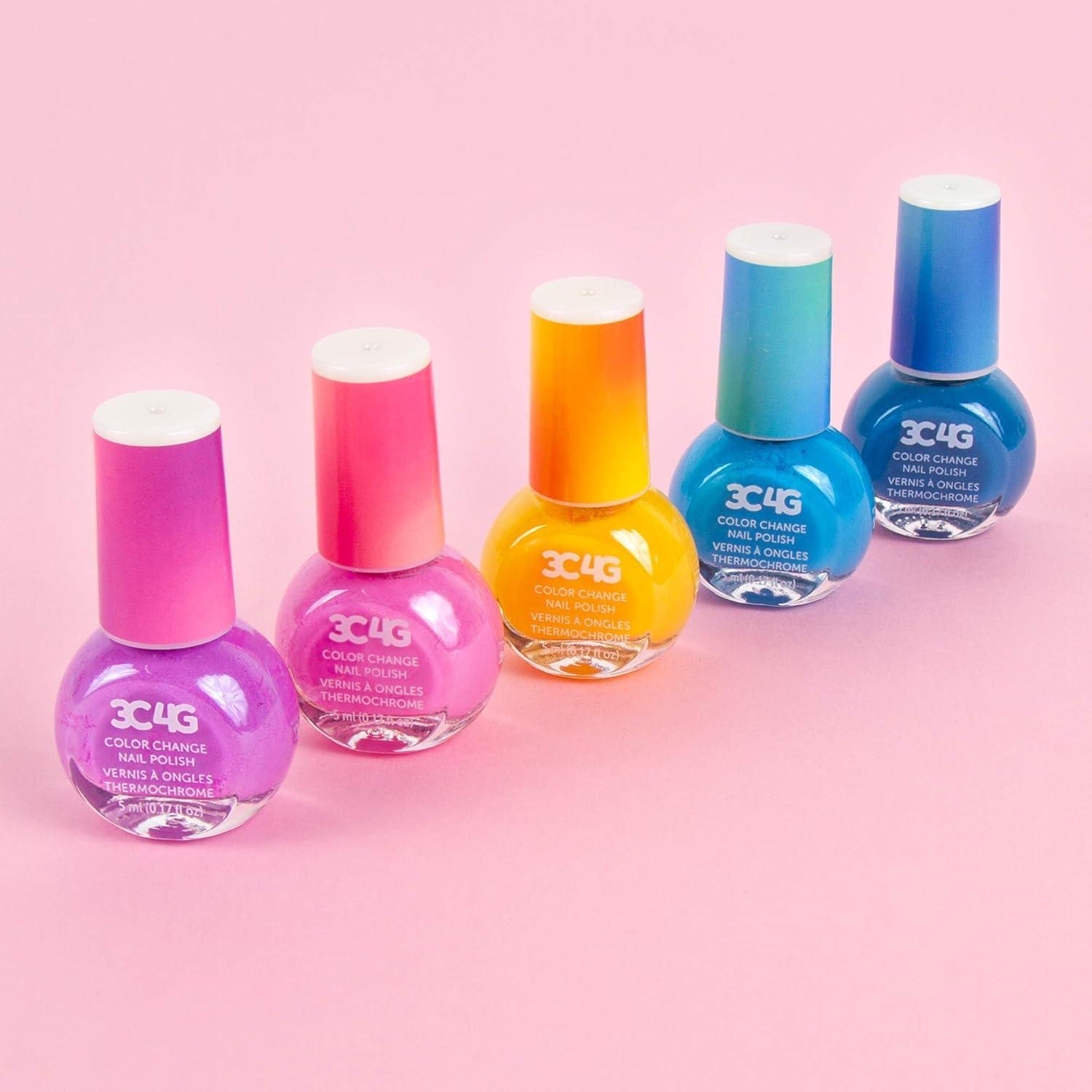image:image3C4G Color Changing Nail Polish Set for Girls amp Teens  5 Magical NonToxic Colors That Transform Safe amp Fun Nail Polish Kit for Ages 8 Perfect for Parties Gifts amp DIY Manicures Make It Real017 Fl Oz Pack of 5