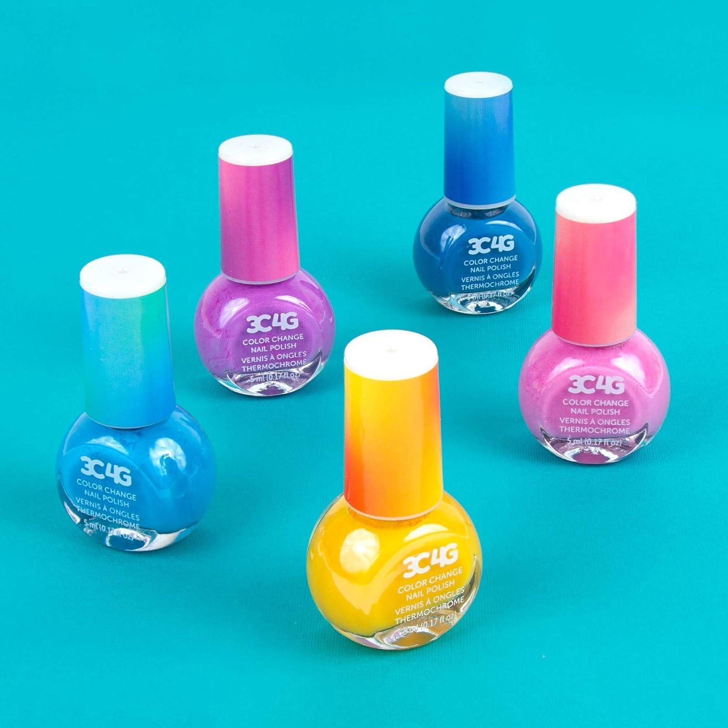 image:image3C4G Color Changing Nail Polish Set for Girls amp Teens  5 Magical NonToxic Colors That Transform Safe amp Fun Nail Polish Kit for Ages 8 Perfect for Parties Gifts amp DIY Manicures Make It Real017 Fl Oz Pack of 5