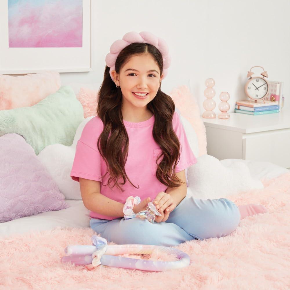 image:imageMake It Real 3C4G Woke Up Like This Heatless Curler Accessory Set 5pc No HeatNo Hair Damage Puffy Headband Three Cheers for Girls Kids Ages 6