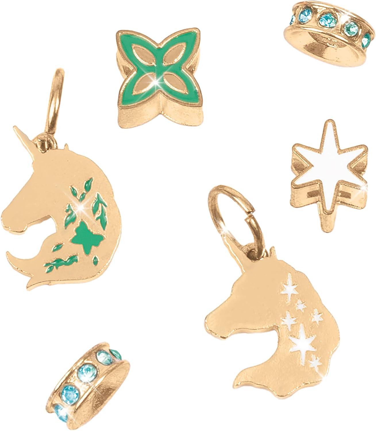 image:imageMake It Real Unicorn Academy Enchanted Charms Bracelet Kit 20pc DIY Jewelry Craft Make 2 Charm amp Bead Bracelets Netflix Series Girls amp Kids 8