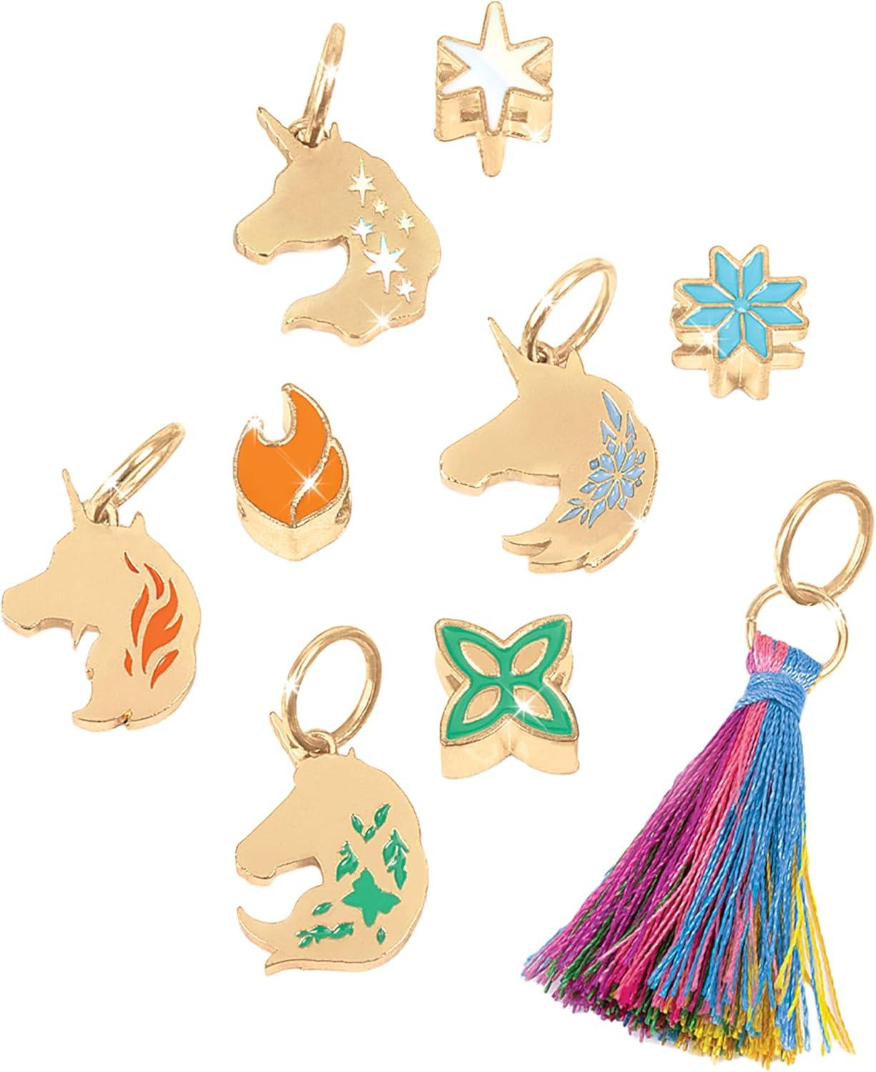 image:imageMake It Real Unicorn Academy Enchanting Unicorn Charms Bracelet Kit 39pc DIY Jewelry Craft Make 4 Charm amp Bead Bracelets Netflix Series Kids 8