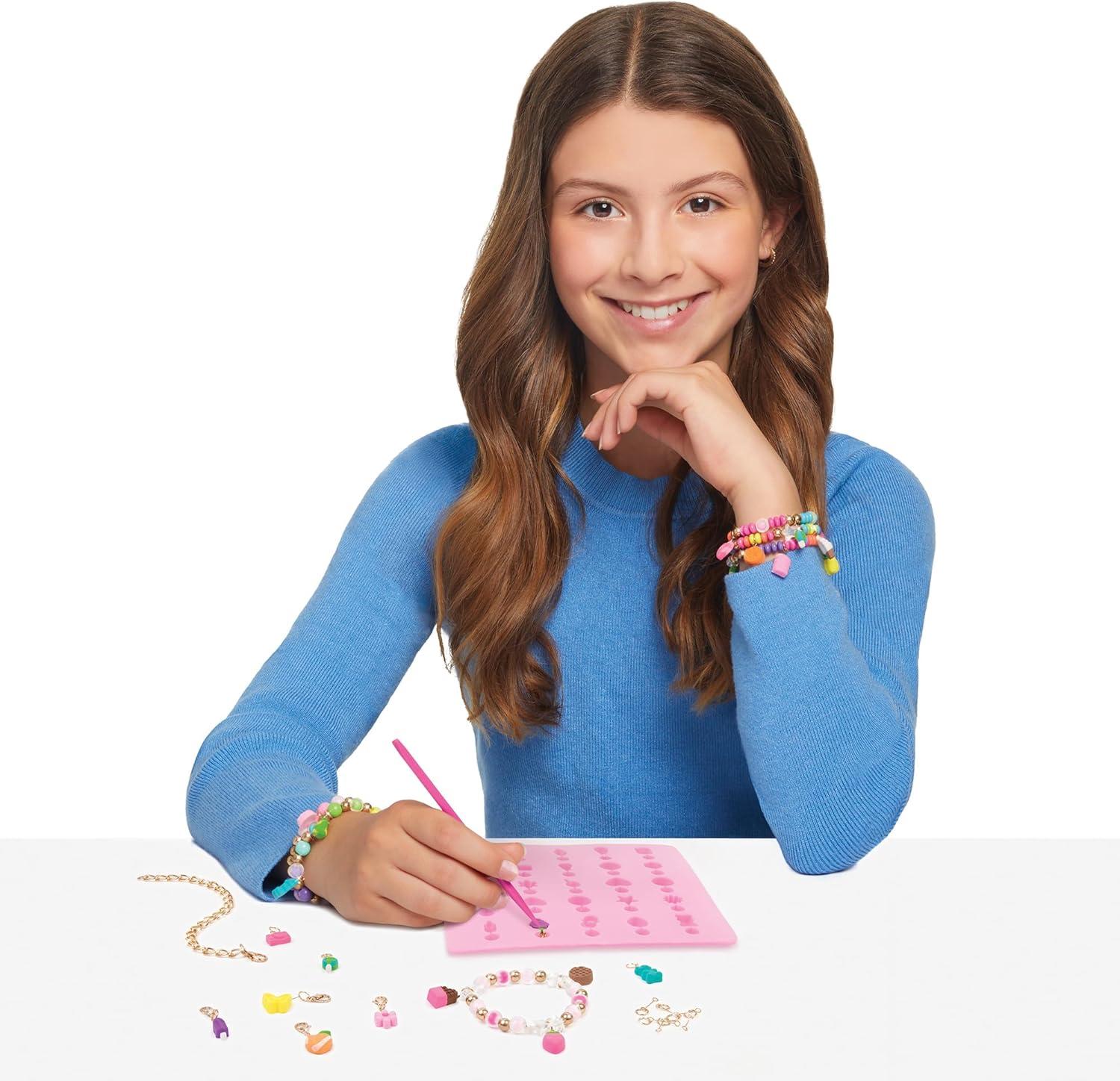 image:imageMake It RealClay Charm DIY Jewelry Kit Make 30 Clay No Bake Charms to Attach to Your Chain Arts amp Crafts Girls amp Kids Ages 8