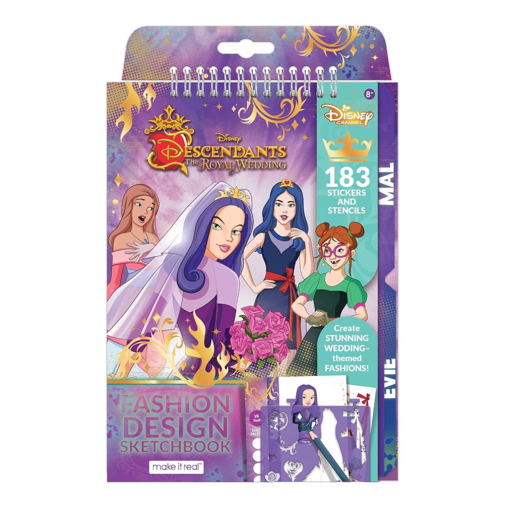 image:imageDisney Descendants Royal Wedding Fashion Design Sketchbook for Girls  Create Stunning WeddingThemed Fashions with 183 Stickers Stencils Design Guide  Gift for Ages 8 Develops RealWorld Skills