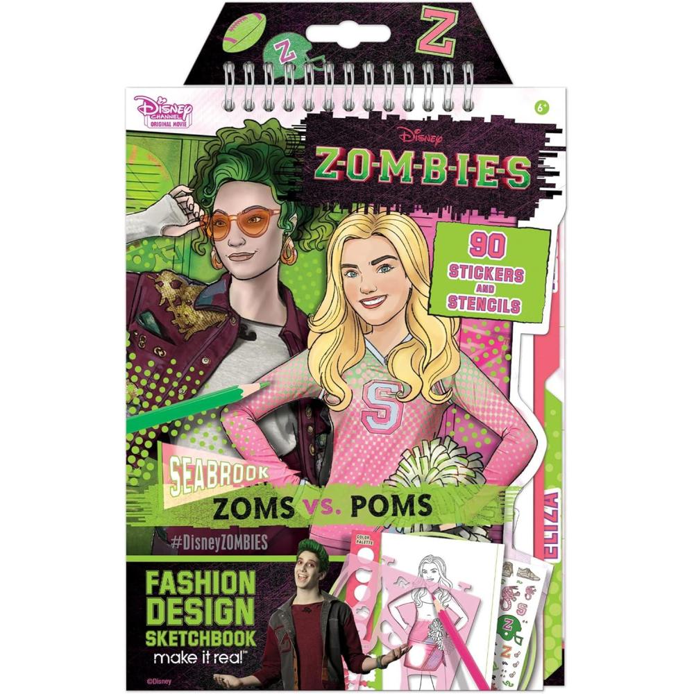 image:imageMake It Real Disney Zombies Fashion Design Sketchbook for Girls  Create Outfits for Addison amp Bree with Stickers Stencils Design Guide  Creative Gift for Kids Ages 6 Develops RealWorld Skills