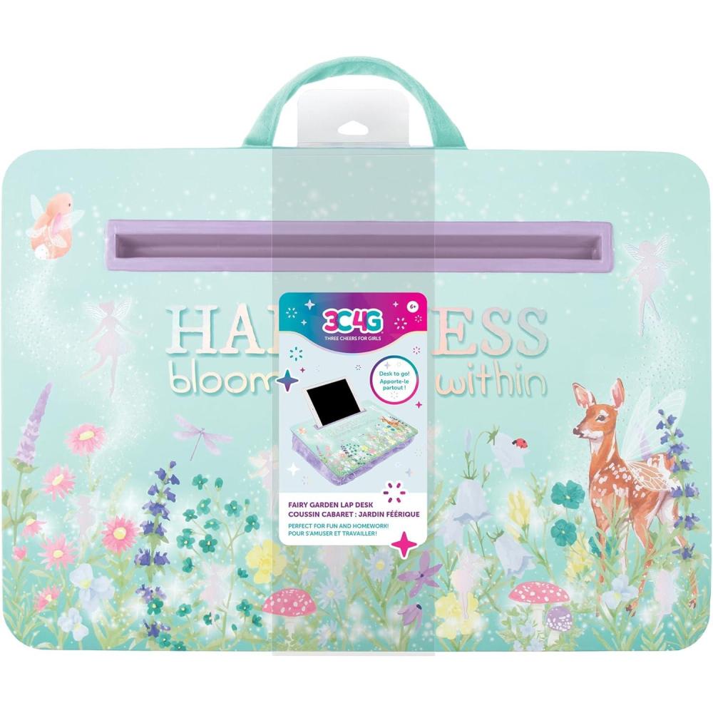 image:imageMake It Real Fairy Lap Desk for Girls  Portable Lap Desk with Tablet amp Phone Slot  Whimsical Fairy Garden Design  Easy to Transport Sturdy Handle  Perfect for Homework amp Play  Ideal Gift Ages 8