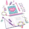 3C4G: Besties Forever Stationery Set – 13pc Matching BFF Set, Journals-Stickers-Bracelets-Keychains-Nail Polish, Three Cheers for Girls, Kids Ages 8+