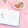 3C4G: Bubble Gum Glitter Locking Journal with Pen – 192 Pages, Take Notes-Design-Sketch, Three Cheers for Girls, Tweens & Kids Ages 6+