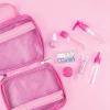 3C4G Butterfly Away Kids Travel Toiletries & Cosmetic Set with TSA Approved Travel Bottles, Girls Lip Gloss, Kids Nail Polish & More – Girls Makeup Bag, Travel Bottles for Toiletries by Make It Real