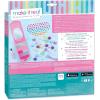 3C4G Make It Real Flip Phone Lip Gloss Set & DIY Lanyard – 7 Strawberry-Scented Lip Gloss Colors – Decorate with Gems & Stickers – Fun Makeup Kit for Girls for Kids Ages 6+