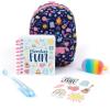 3C4G: Mini Stationary Backpack: Navy – Campfire Pattern, Stocked with Everything Mini, Notebook, Gel Pen, Eraser & Stickers, Take It Anywhere, Make It Real, Ages 8+