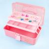 3C4G Pink and Gold Hard Case Makeup Storage Set – Kids Makeup Kit for Girls and Teens – Includes Storage Case, 5 Eyeshadows, 1 Blush, 2 Lip Glosses & 1 Nail Polish – Ages 8+ by Make It Real(Pink & Gold)