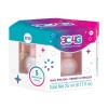 3C4G Pink and Gold Hexagon 5 Pack Nail Polish – Shimmer Nail Polish Set for Girls & Teens – Includes 5 Colors – Non-Toxic Nail Polish Kit for Kids – Ages 8+ by Make It Real(Gold Pink)