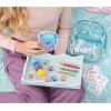 3C4G: Portable Seas The Day! Stationary Set – 8″ Mini Backpack Case, Ocean Themed, Stickers-Highlighters-Color Pencils-Stamps-Note Pad, Girls & Kids(7.87 x 5.91 x 3.15 inches)