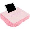 3C4G Rainbow Adventure Fun Lap Desk – Portable Lap Pillow Desk for Kids with Media Slot – 12” x 16.9” Lap Desk for Laptop, Tablets, & Notebooks by Make It Real(Pink & Gold Fur)