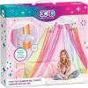 3C4G Rainbow Bright Canopy – Rainbow Bed Canopy for Girls – Hanging Net Canopy for Beds, Chairs & Reading Corners – 8’ Height & 24’ Diameter Hoop – for Ages 6+ by Make It Real