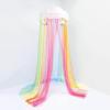 3C4G Rainbow Bright Canopy – Rainbow Bed Canopy for Girls – Hanging Net Canopy for Beds, Chairs & Reading Corners – 8’ Height & 24’ Diameter Hoop – for Ages 6+ by Make It Real