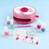 Light Magic Nail Dryer & Polish Set for Girls & Teens – 5 Vibrant Nail Colors, Art Stickers, Nail File, Cuticle Pusher & Dryer – Water-Based, Non-Toxic Polish Perfect Spa Day Manicures Make it Real