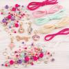 Make It Real – Juicy Couture Mini Crystal Sunshine – DIY Charm Bracelet Making Kit – Friendship Bracelet Kit with Swarovski Crystal Charms – Arts & Crafts Bead Kit for Girls – Makes 5 Bracelets