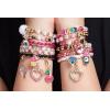 Make It Real – Juicy Couture Pink and Precious Bracelets – DIY Charm Bracelet Kit with Beads for Tween Jewelry Making – Jewelry Making Kit for Girls