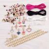 Make It Real – Juicy Couture Pink and Precious Bracelets – DIY Charm Bracelet Making Kit – Friendship Bracelet Kit with Charms, Beads & Cords – Arts & Crafts Bead Kit for Girls – Makes 8 Bracelets