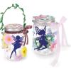 Make It Real 3C4G: Fairy Garden DIY Wish Light – Create 2 Fairy Light Jars, Customize w/ 4 Fairy Silhouettes, Lights Up, Tweens, Girls & Kids Ages 8+, Three Cheers for Girls