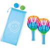 Make It Real 3C4G: Tie Dye 2 Person Pickleball Set – Play Pickleball Anywhere Your Heart Desires, Drawstring Dag Included, Three Cheers for Girls, Tween & Girls, Kids Ages 8+(Tie Dye)