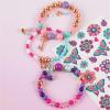 Make It Real: Bedazzled! Charm Bracelets Kit – Blooming Creativity – Create 3 Unique Bracelets, 104 Pieces, Includes Play Tray, All-In-One, DIY Jewelry Kit, Tweens & Girls, Arts & Crafts, Ages 8+