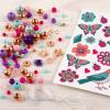 Make It Real: Bedazzled! Charm Bracelets Kit – Blooming Creativity – Create 3 Unique Bracelets, 104 Pieces, Includes Play Tray, All-In-One, DIY Jewelry Kit, Tweens & Girls, Arts & Crafts, Ages 8+