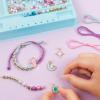 Make It Real: Celestial Stones Bracelets Kit – Create 8 Fashionable Bracelets, 4 Celestial Charms, 270 Pieces, Includes Play Tray, All-In-One, DIY Jewelry Kit, Tweens & Girls, Arts & Crafts, Ages 8+