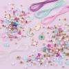 Make It Real: Celestial Stones Bracelets Kit – Create 8 Fashionable Bracelets, 4 Celestial Charms, 270 Pieces, Includes Play Tray, All-In-One, DIY Jewelry Kit, Tweens & Girls, Arts & Crafts, Ages 8+