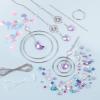 Make It Real: DIY Crystal Suncatcher – Silver, Purple & Soft Hues, Craft Your Own Beautiful Suncatcher, 139 Pieces Included, All-in-1 DIY Kit, Bedroom Décor, Tweens & Girls, Arts & Crafts, Ages 8+(Small)
