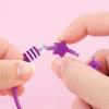 Make It Real: DIY Fashion Beaded Bangle Bracelets – Create 7 Bracelets, 71pcs All-in-1 Jewelry Kit, Purple-Pink-Orange, Crafts, Girls & Kids Ages 8+