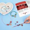 Make It Real: Descendants 4 Rise of Red – Queen of Charms – 34pc DIY Jewelry Kit, Make 4 Character Inspired Bracelets, Disney, Girls & Kids Ages 8+(Jewelry Kit)