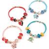 Make It Real: Descendants 4 Rise of Red – Queen of Charms – 34pc DIY Jewelry Kit, Make 4 Character Inspired Bracelets, Disney, Girls & Kids Ages 8+(Jewelry Kit)