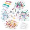 Make It Real: Disney Princess: Castle Style DIY Bracelet Kit – 332 pcs Jewelry Set, Create 12 Bracelets, 8 Exclusive Charms, Girls & Kids Ages 6+