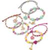 Make It Real Disney Princess Crystal Dreams Jewelry Kit – DIY Bead & Charm Bracelet Set with Swarovski Crystals, Includes Supplies & Exclusive Princess Book – Create 6 Bracelets, Ages 8
