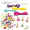 Make It Real Disney Princess Crystal Dreams Jewelry Kit – DIY Bead & Charm Bracelet Set with Swarovski Crystals, Includes Supplies & Exclusive Princess Book – Create 6 Bracelets, Ages 8