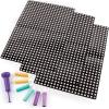 Make It Real Disney Princess Dot Art Set – Jasmine, Belle, Rapunzel | Interactive Craft Kit with Stamper & 1800 Dots for Ages 6+ | Creative Art for Kids