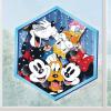 Make It Real Disney: Window Art Mosaic – Disney Princess – 70 pcs, Reusable Puzzle Window Clings, Creates a 9.5 x 16.5 Image, Kids Ages 6+(Mickey)