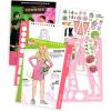 Make It Real Disney Zombies Fashion Design Sketchbook for Girls – Create Outfits for Addison & Bree with Stickers, Stencils, Design Guide – Creative Gift for Kids Ages 6+, Develops Real-World Skills