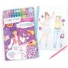 Make It Real: Fashion Design Scratch Art: Groovy Vibes – Scratch to Reveal Fashions & Accessories, Coloring Pages & Sticker Sheet, Girls & Kids Age 8+