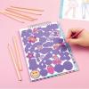 Make It Real: Fashion Design Scratch Art: Groovy Vibes – Scratch to Reveal Fashions & Accessories, Coloring Pages & Sticker Sheet, Girls & Kids Age 8+