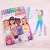 Make It Real Fashion Design Sketchbook for Girls – Pastel Pop Kit with 105 Stickers, Stencils, Design Guide – Pastel & Rainbow-Themed Fashion, Creative Gift Kids Ages 6+, Develops Real-World Skills(Blooming Vibes)