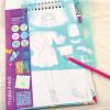 Make It Real Fashion Design Sketchbook for Girls – Pastel Pop Kit with 105 Stickers, Stencils, Design Guide – Pastel & Rainbow-Themed Fashion, Creative Gift Kids Ages 6+, Develops Real-World Skills(Fashion Design)