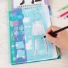 Make It Real Fashion Design Sketchbook for Girls – Pastel Pop Kit with 105 Stickers, Stencils, Design Guide – Pastel & Rainbow-Themed Fashion, Creative Gift Kids Ages 6+, Develops Real-World Skills(Pretty Kitty)