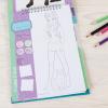 Make It Real Fashion Design Sketchbook for Girls – Pastel Pop Kit with 105 Stickers, Stencils, Design Guide – Pastel & Rainbow-Themed Fashion, Creative Gift Kids Ages 6+, Develops Real-World Skills(Pretty Kitty)