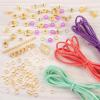 Make It Real: Gold-Link Suede Bracelets Kit – Create 6 Unique Cord & Tassel Charm Bracelets, 105 Pieces, Includes Play Tray, DIY Link & Bead Jewelry Kit, Tweens & Girls, Arts & Crafts, Kids Ages 8+(Única)