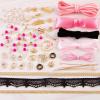 Make It Real Juicy Couture: Chokers & Charms Kit – Create 7 Unique Necklaces, 102 Pieces, 7 Trendy Chokers, 6 Juicy Charms, Tweens & Girls, Elastic Fitted Necklaces, DIY Bead Jewelry Kit, Ages 8+