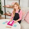 Make It Real Juicy Couture Fashion Exchange Design Kit for Girls – Portable Sketch Set with Rubbing Plates, Pencils, Portfolio, Creative Art Toy Ages 8+